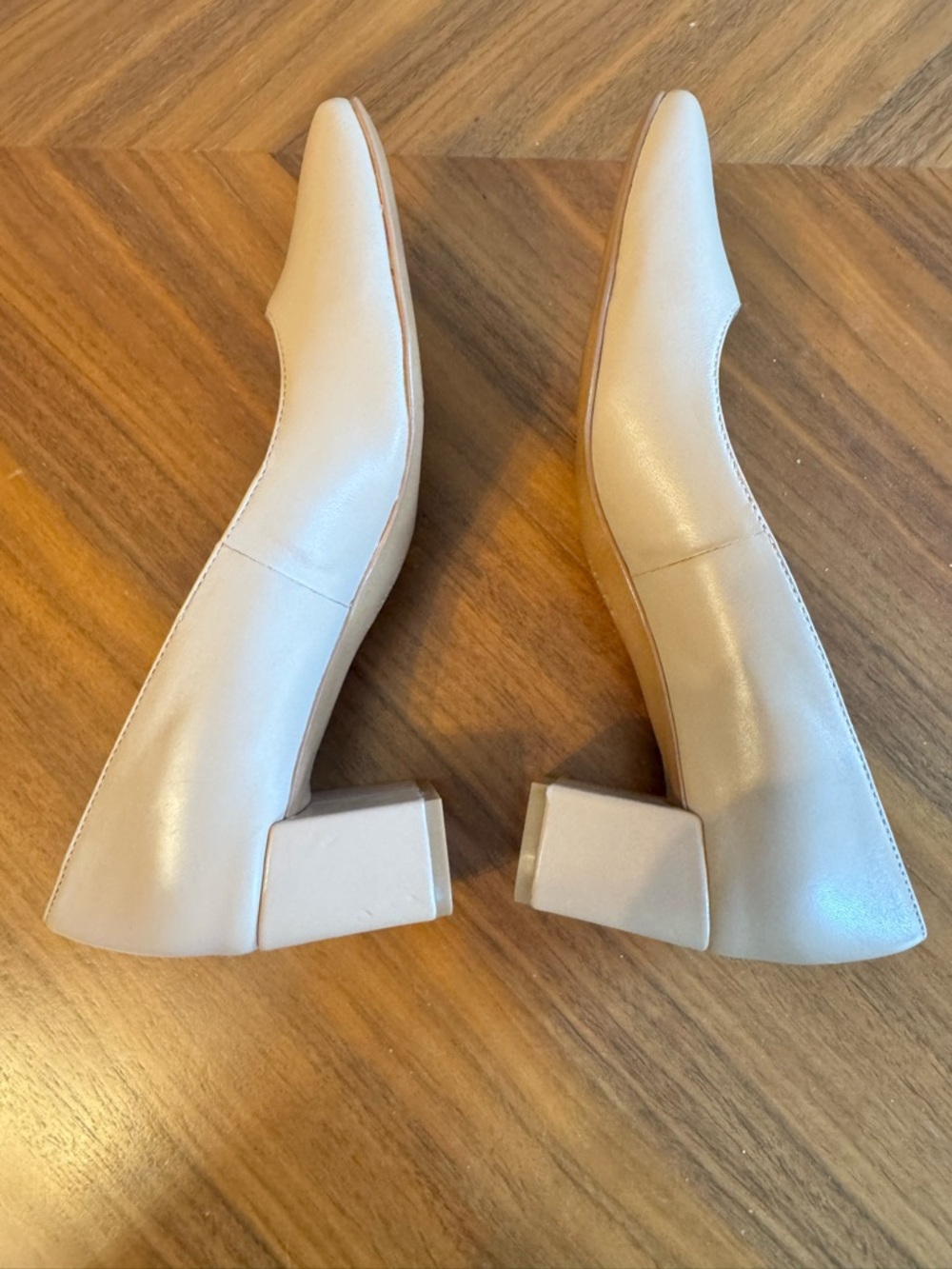 Naturalizer Warner Nude Square Toe Block Heel Pumps 8.5 - Picture 7 of 11
